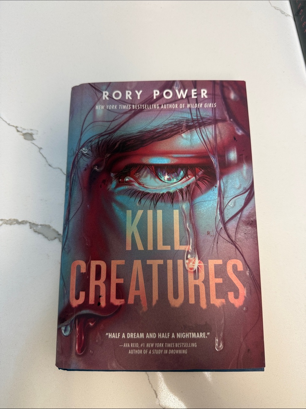 Kill Creatures Book Cover - Blue and Maroon
